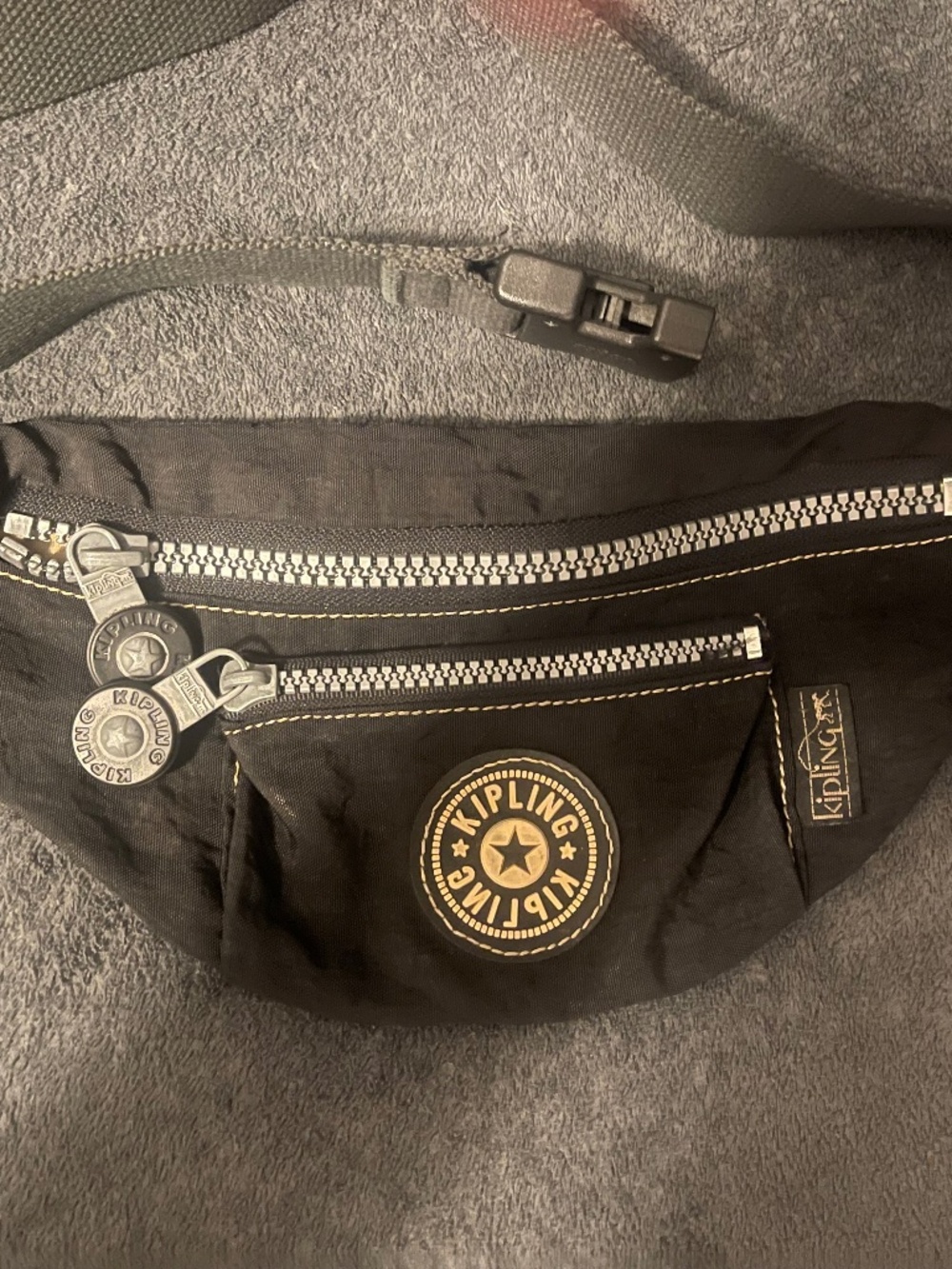 Black Kipling Fanny Pack Waist Bag - Picture 2 of 3